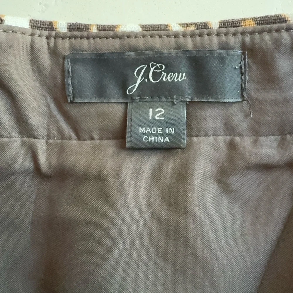 J. Crew Leopard Cotton Mini Skirt 12